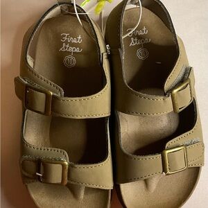 First Steps Cork Open-Toe Sandals